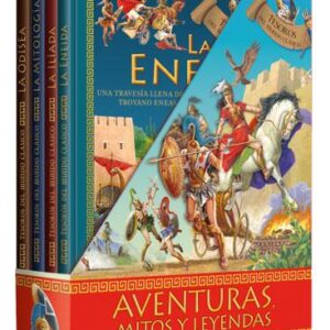 Aventuras, Mitos y Leyendas. La Odisea. La Eneida. La Mitología. La Ilíada. ESTUCHE