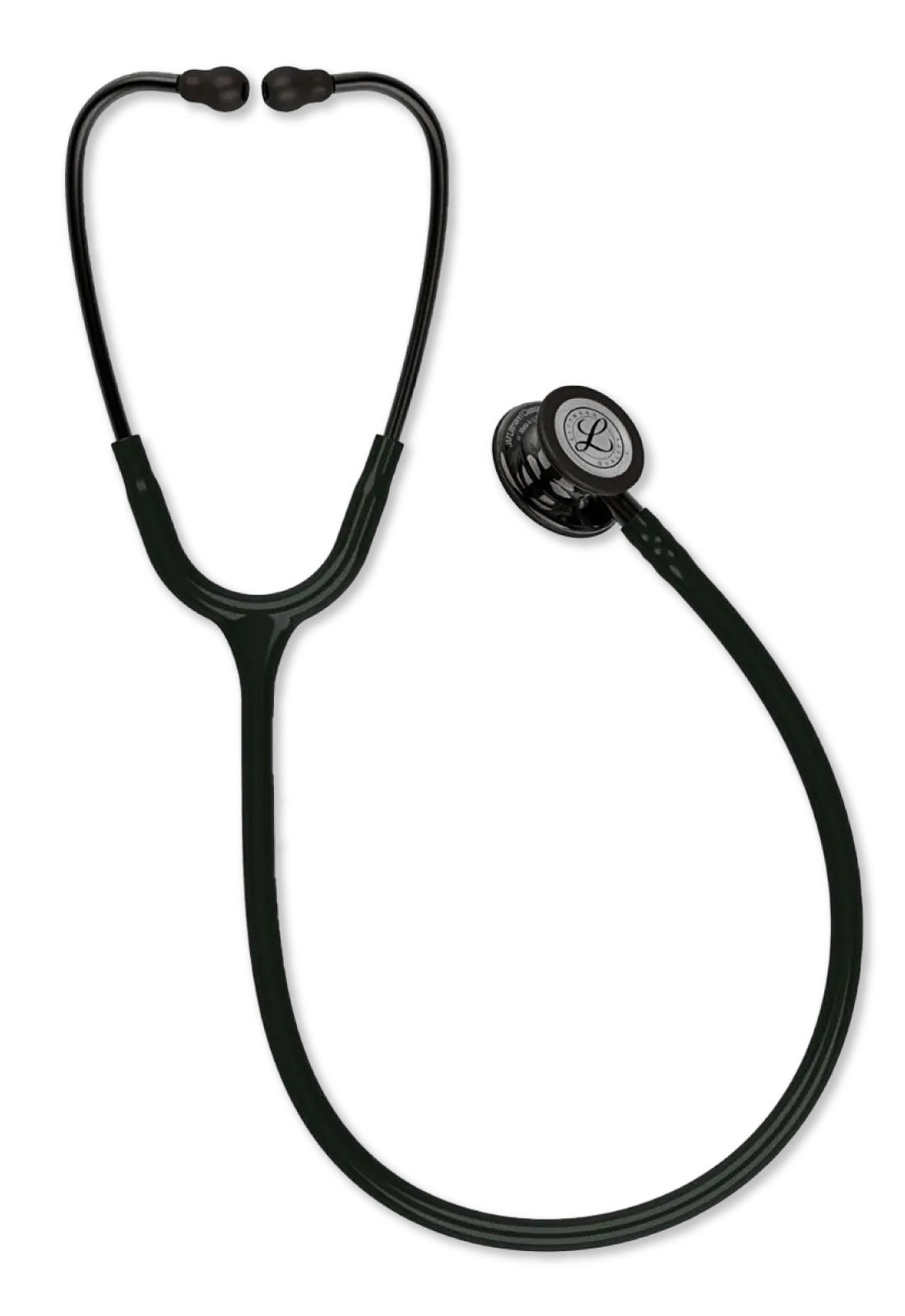 Estetoscopio 3M™ Littmann® Classic III™, Acabado Smoke, con tubo de color Negro, 69 cm, modelo 5811