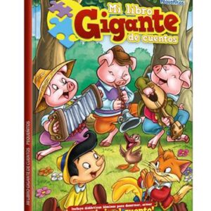 MI LIBRO GIGANTE DE CUENTOS Colección Pequeñitos con 4 Rompecabezas
