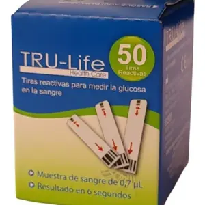 Tiras Reactivas Tru Life Caja Por 50 unidades