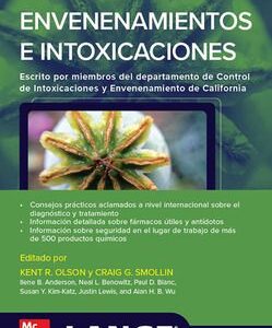 ENVENENAMIENTO E INTOXICACIONES 8th Edición - Autor(es) Kent R. Olson